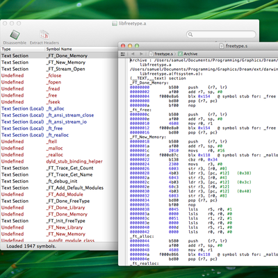 Disassemble code for debugging and reverse engineering.